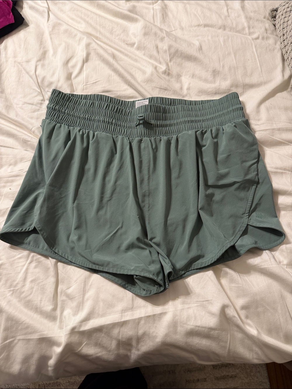 all in motion Sage Green Athletic Shorts with Smocked Waistband - Picture 1 of 1